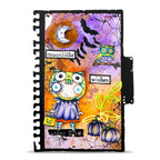 AALL & Create Moonlight Wishes A7 Clear Stamp Set 1421 bats moon owl on branch pumpkins card