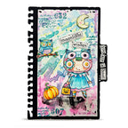 AALL & Create Moonlight Wishes A7 Clear Stamp Set 1421 blue dress pumpkin candy bag owl you are a hoot card