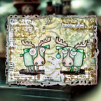 AALL & Create Moose-tletoe A7 Clear Stamps 1312 music 1