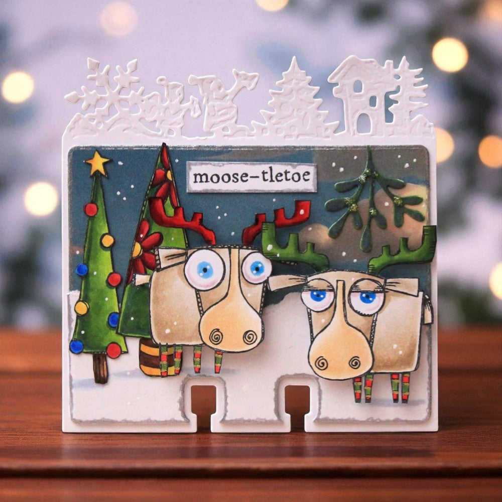 AALL & Create Moose-tletoe A7 Clear Stamps 1312 trees
