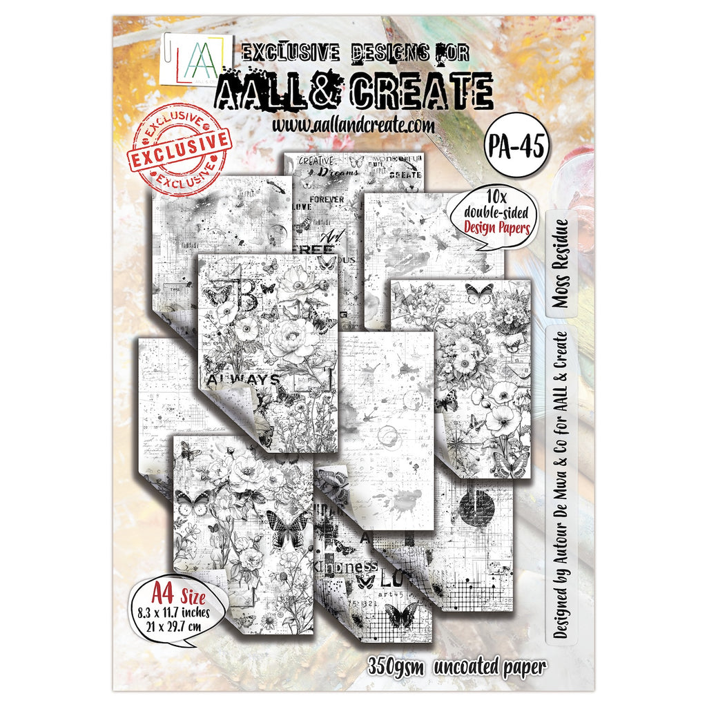 AALL & Create Moss Residue A4 Design Paper pa-045

