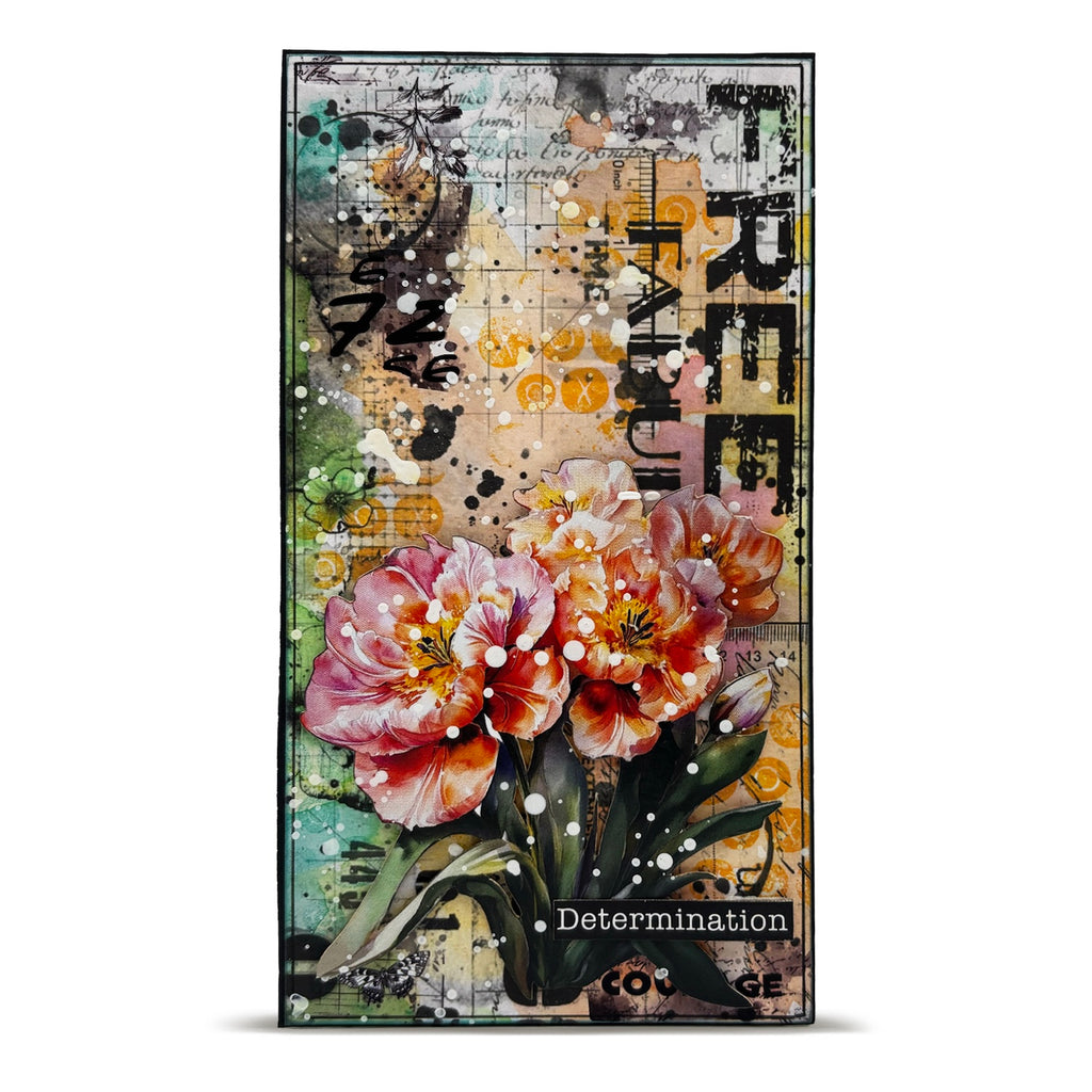 AALL & Create Moss Residue A4 Design Paper pa-045 flowers