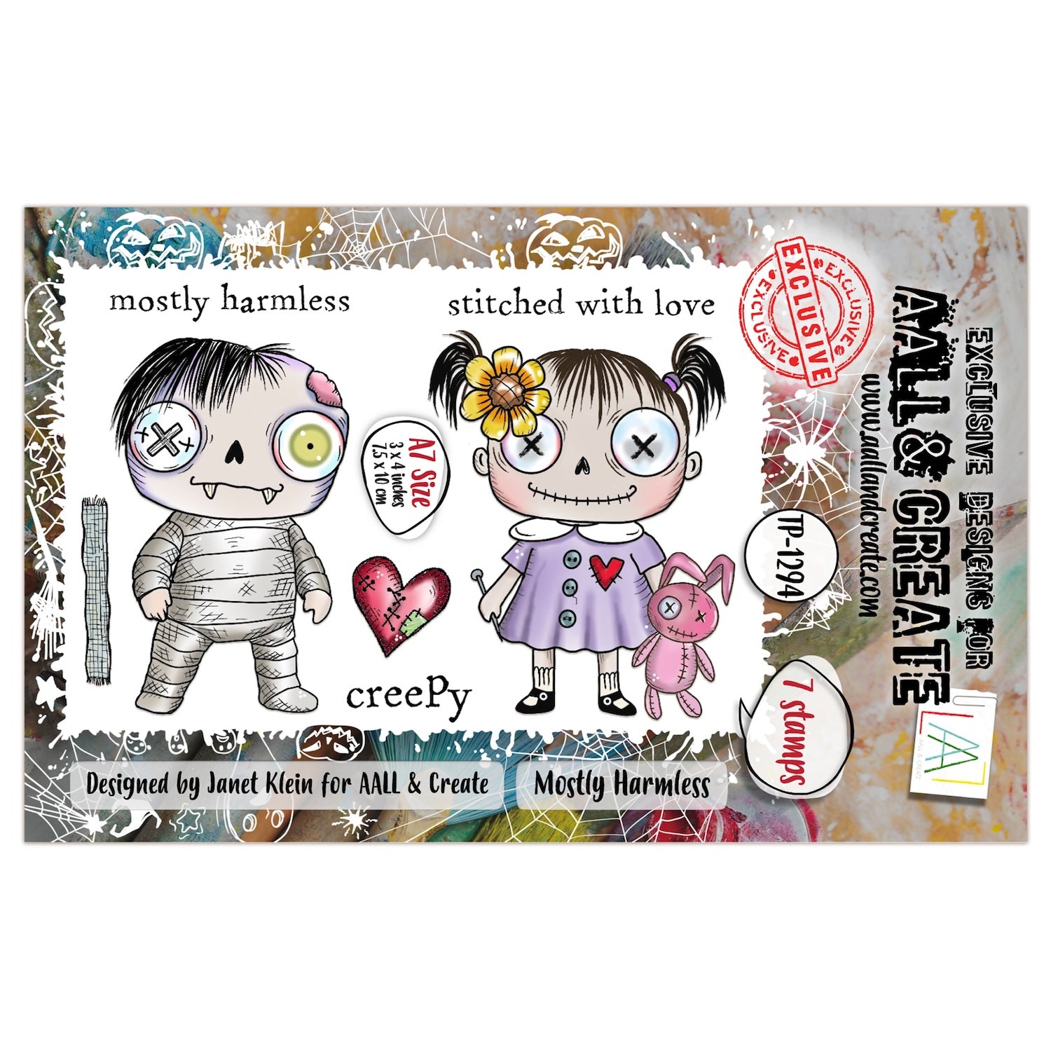AALL & Create Mostly Harmless A7 Clear Stamps 1294
