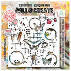 AALL & Create Moths Chaos 6x6 Stencil 248