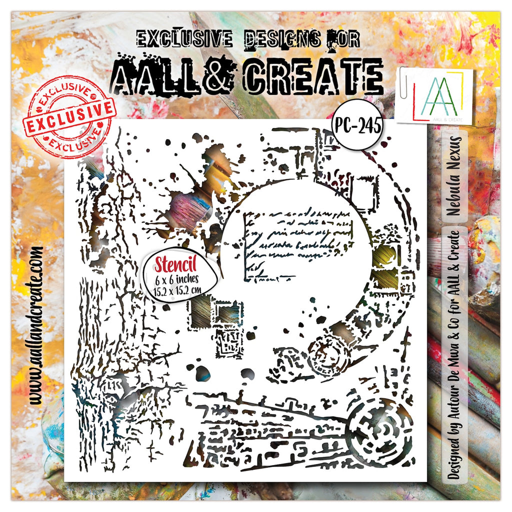 AALL & Create Nebula Nexus 6x6 Stencil 245