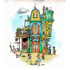 AALL & Create Neighbour Notes A5 Clear Stamp Set 1303 assembled