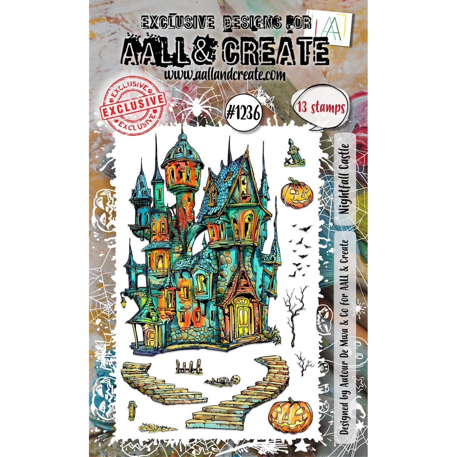 AALL & Create Nightfall Castle A6 Clear Stamp Set 1236*