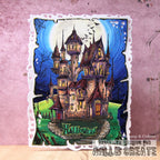 AALL & Create Nightfall Castle A6 Clear Stamp Set 1236*