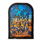 AALL & Create Number Crunching Die di-021 blue and orange background hears art is my happy card