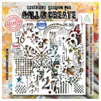 AALL & Create Number Garden 6x6 Stencil pc-282
