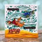 AALL & Create Orbit Lines 6x6 Stencil pc-262 fish