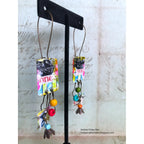 AALL & Create POWER WORDS 24 Washi Tape 24 colored earrings safety pinks colored beads | color-code:ALT02