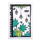 AALL & Create P'tites Betes A6 Clear Stamp Set 1527 green squirrel bees green large leaves energy card