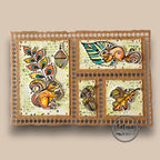 AALL & Create P'tites Betes A6 Clear Stamp Set 1527 squirrels with acorns leaves card fatima