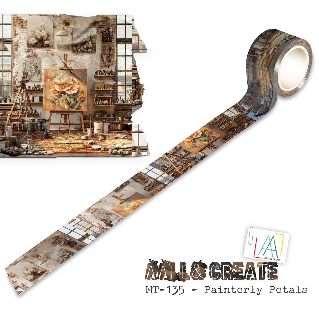 AALL & Create Painterly Petals Layer It Up Washi Tape 135
