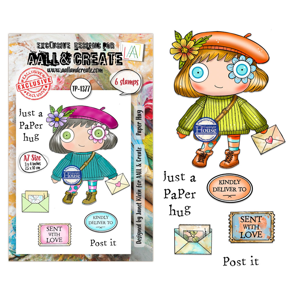 AALL & Create Paper Hug A7 Clear Stamp Set 1377