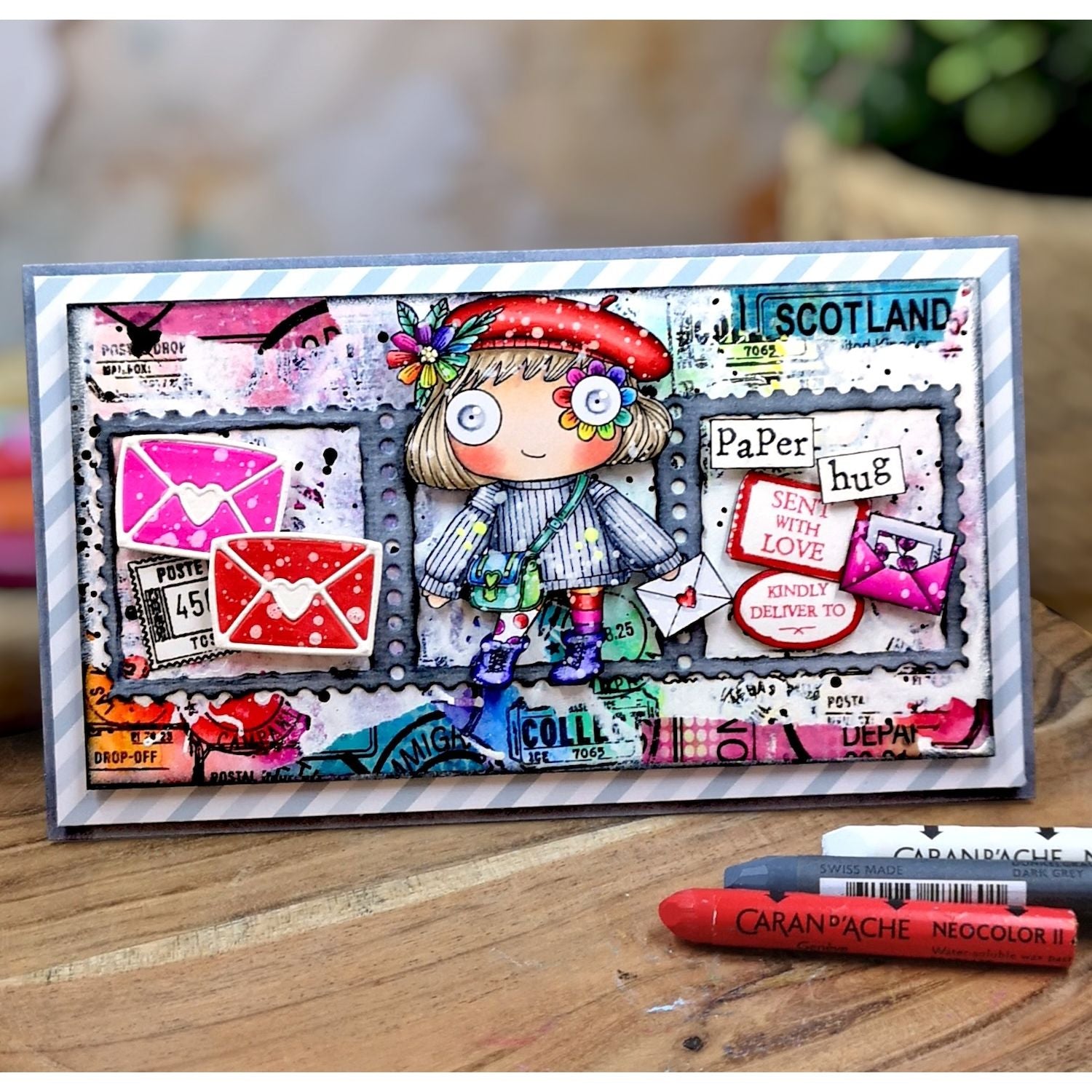 AALL & Create Paper Hug A7 Clear Stamp Set 1377 paper hug