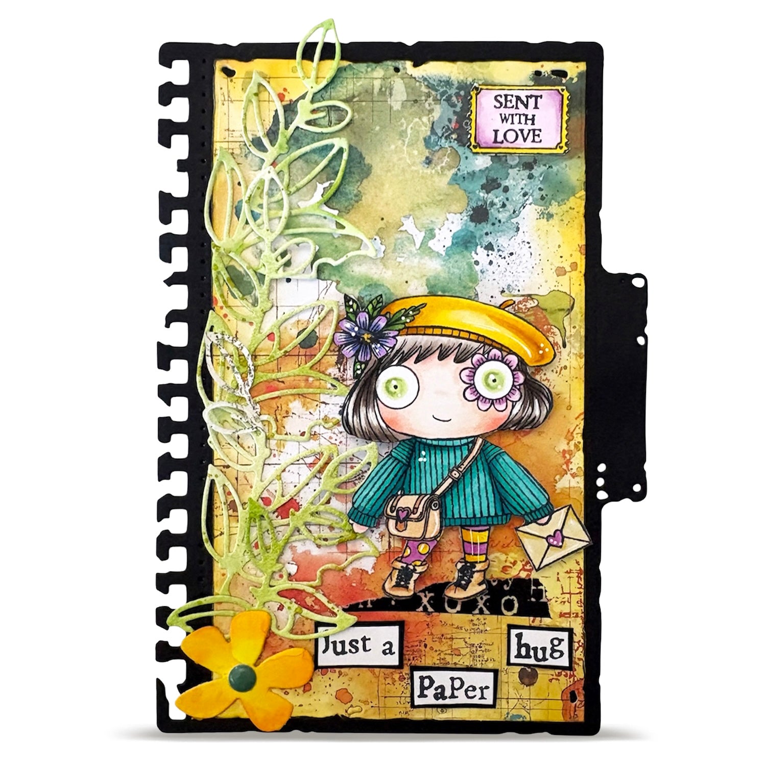 AALL & Create Paper Hug A7 Clear Stamp Set 1377 sent with love