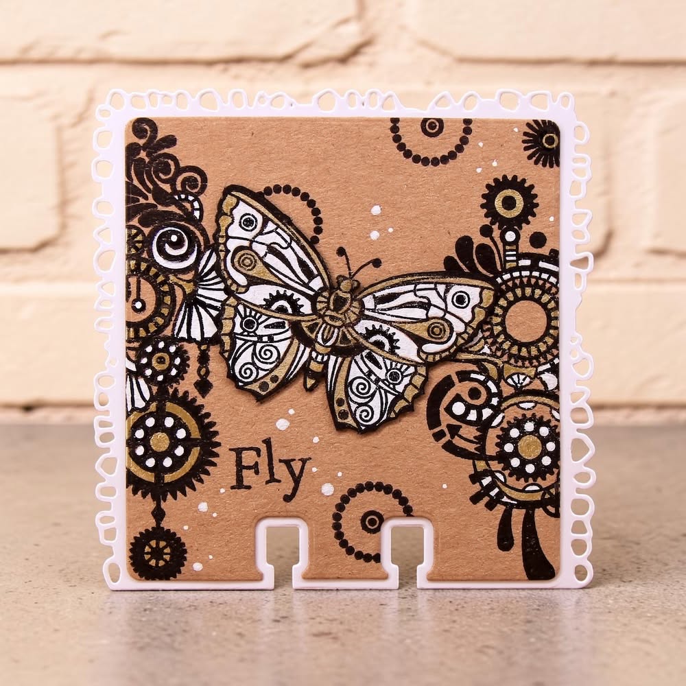 AALL & Create Papillons A6 Clear Stamp Set 1462 fly