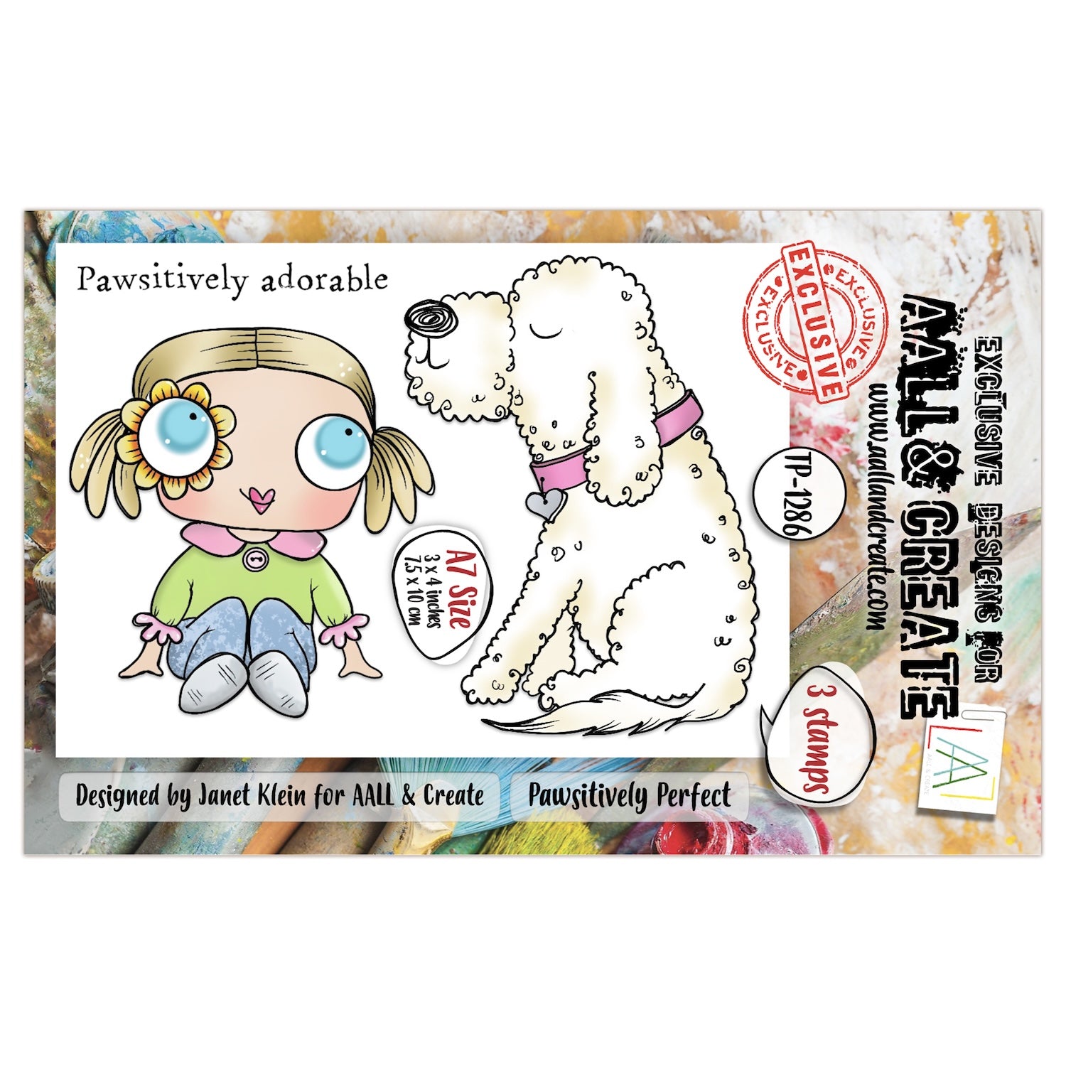 AALL & Create Pawsitively Perfect A7 Clear Stamps 1286