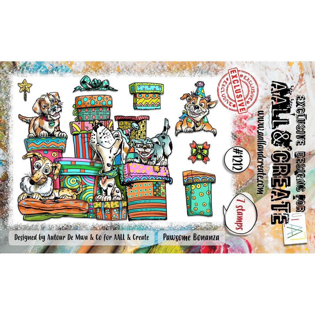 AALL & Create Pawsome Bonanza A6 Clear Stamp Set 1212