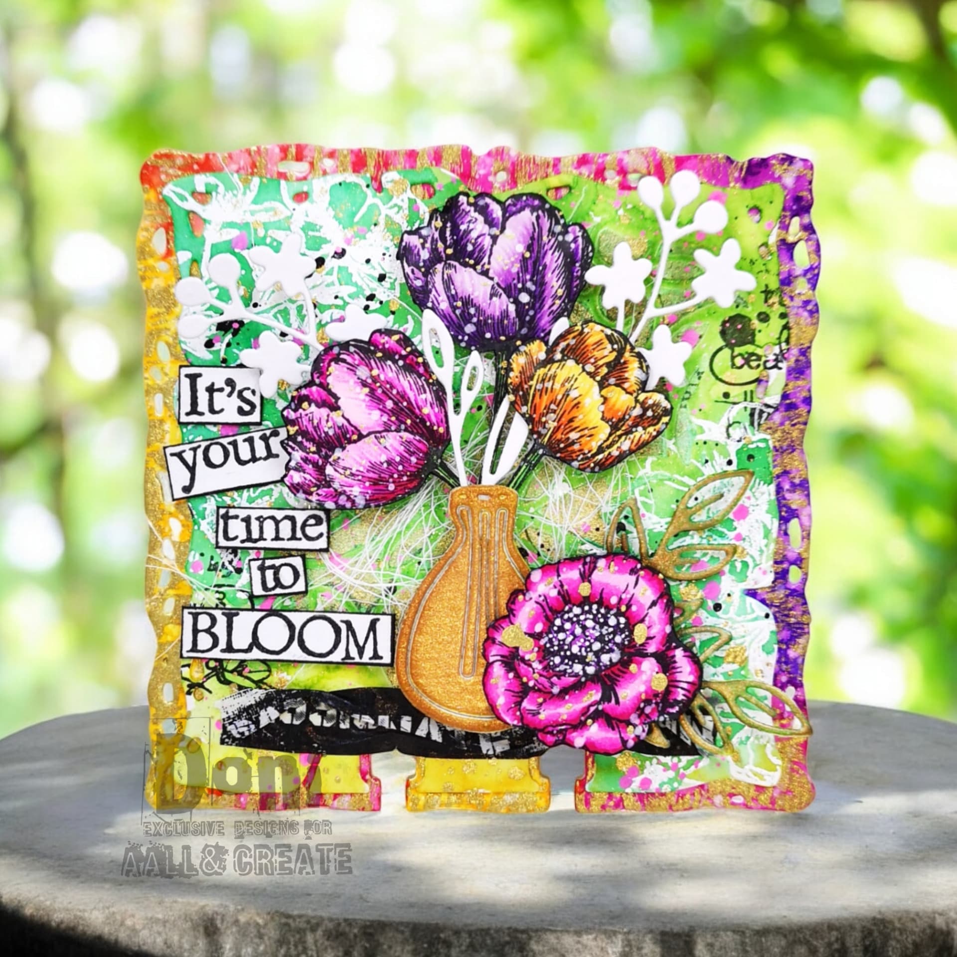 AALL & Create Petal Pop A6 Clear Stamps 1249 bloom