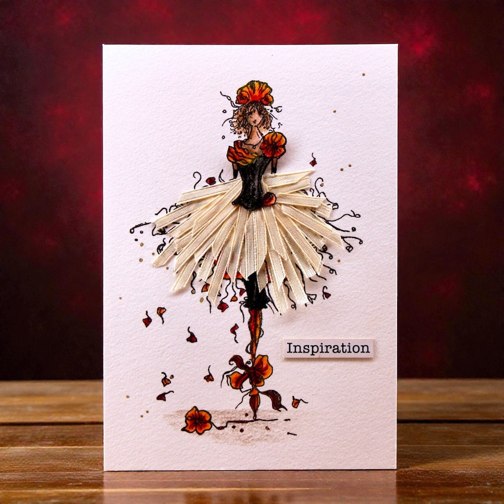 AALL & Create Pirouette of Petals A6 Clear Stamp Set 1400 inspiration