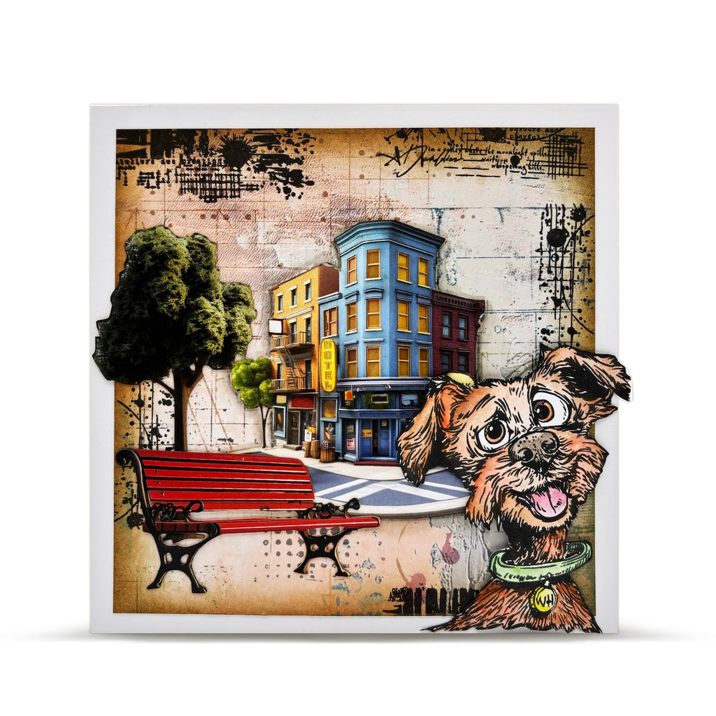 AALL & Create Playful Streets A6 Ephemera Die Cuts 86 dog