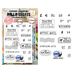 AALL & Create Postal Bits A7 Clear Stamp Set 1380