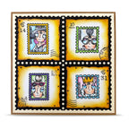 AALL & Create Postal Bits A7 Clear Stamp Set 1380 glasses