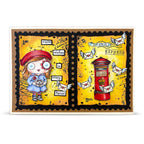 AALL & Create Postal Bits A7 Clear Stamp Set 1380 parcel