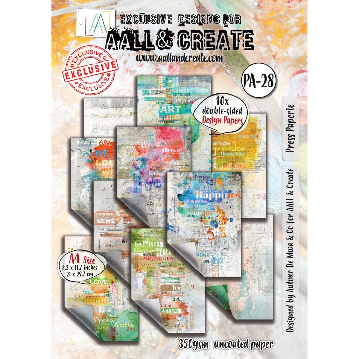 AALL & Create Press Paperie A4 Design Paper pa028