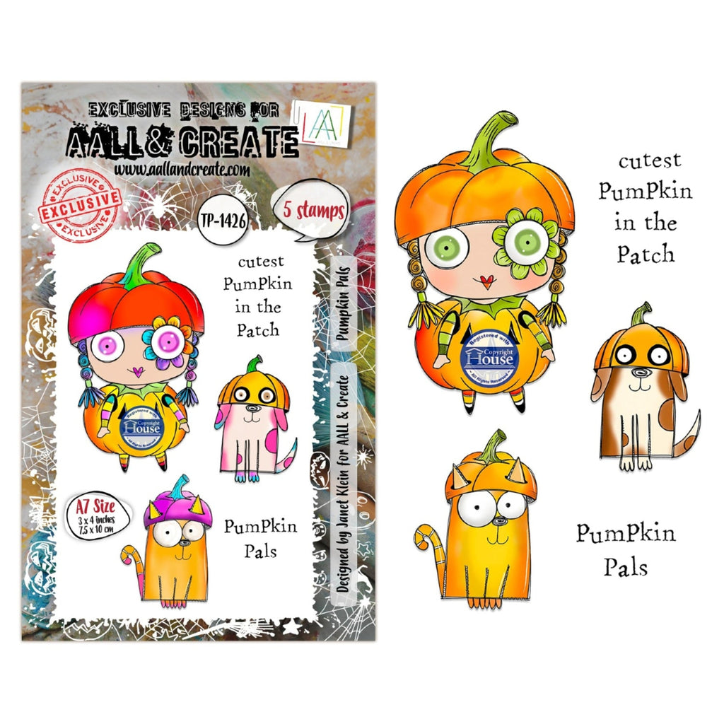 AALL & Create Pumpkin Pals A7 Clear Stamp Set 1426