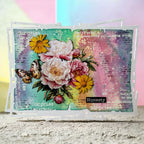 AALL & Create Radiant Rise 6x6 Stencil pc-257 peonies