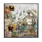 AALL & Create Radiant Rise 6x6 Stencil pc-257 pocket watch