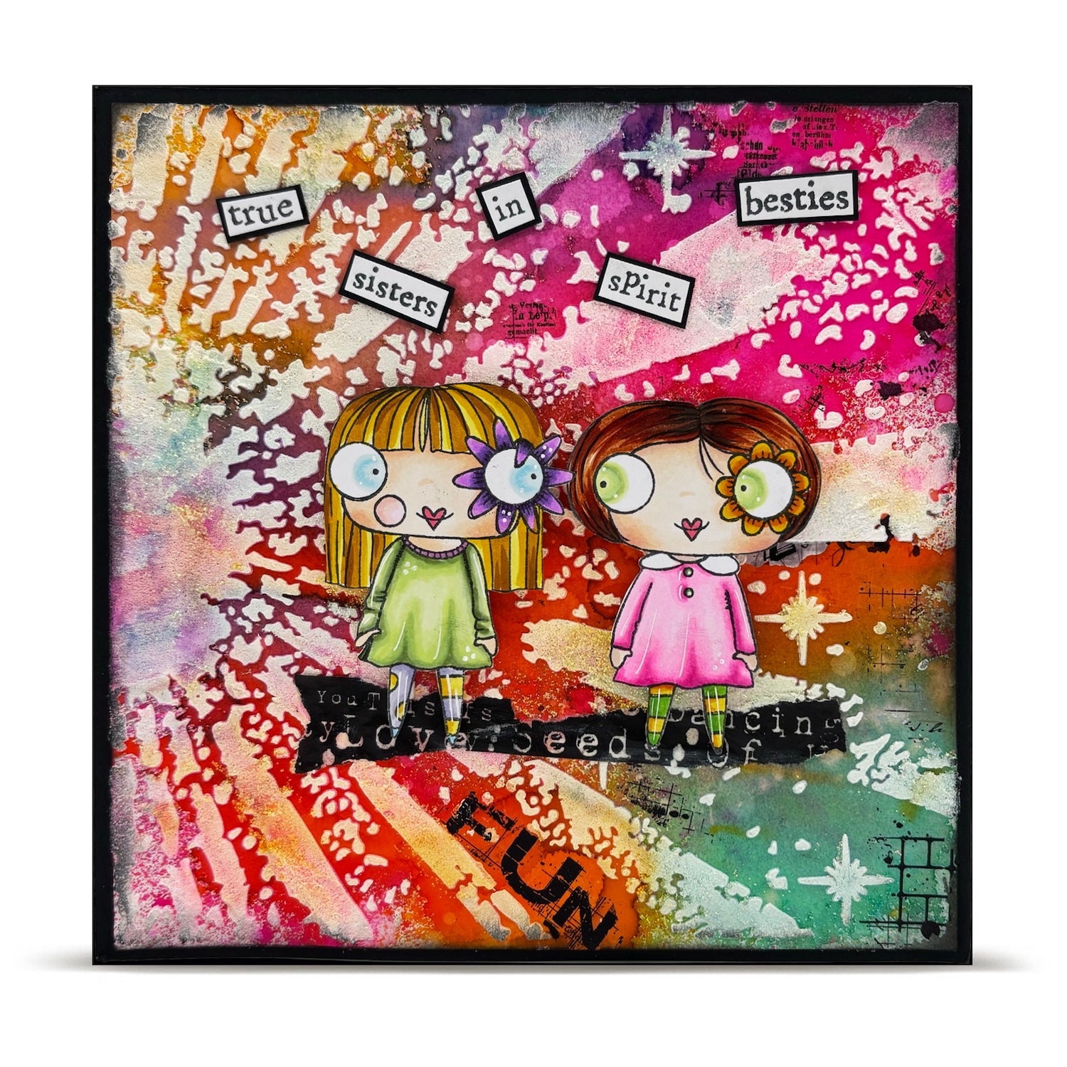 AALL & Create Radiant Rise 6x6 Stencil pc-257 sisters in spirit