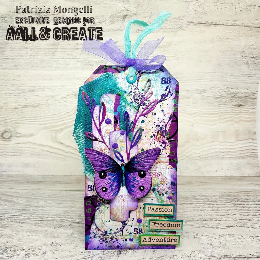 AALL & Create Rainbow Reflections Ephemera Die Cuts 77 butterfly