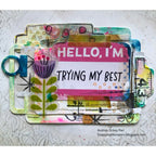 AALL & Create Rainbow Reflections Ephemera Die Cuts 77 hello | color-code:ALT01