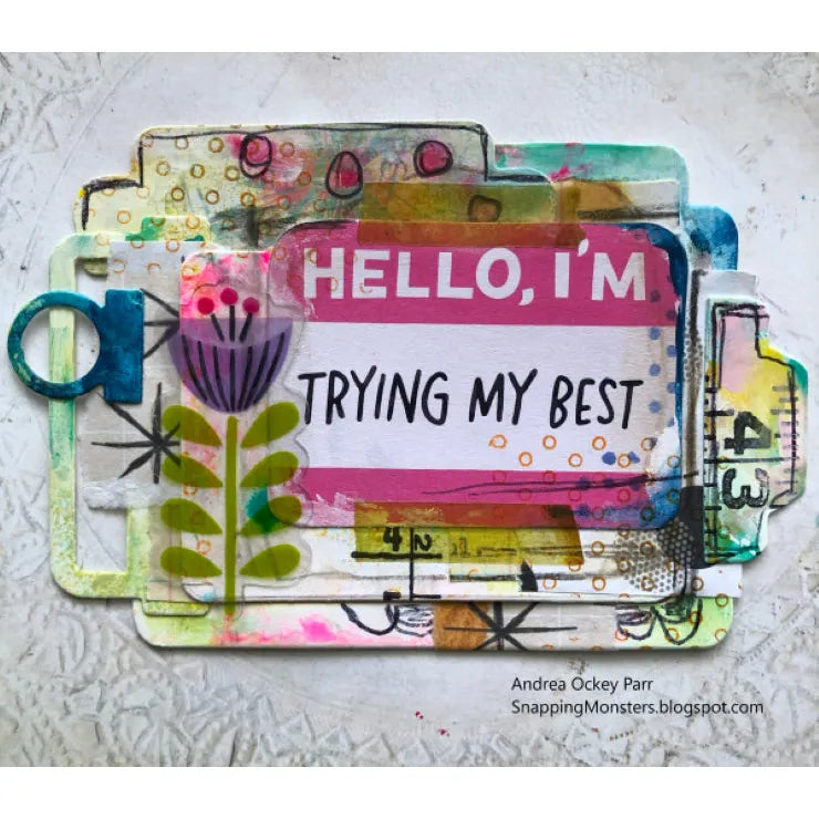 AALL & Create Rainbow Reflections Ephemera Die Cuts 77 hello | color-code:ALT01