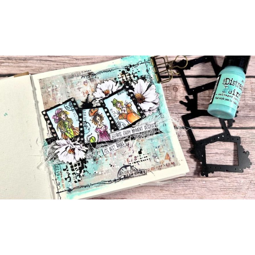 AALL & Create Reflections In Motion A6 Clear Stamp Set 1430 green hat | color-code:ALT01