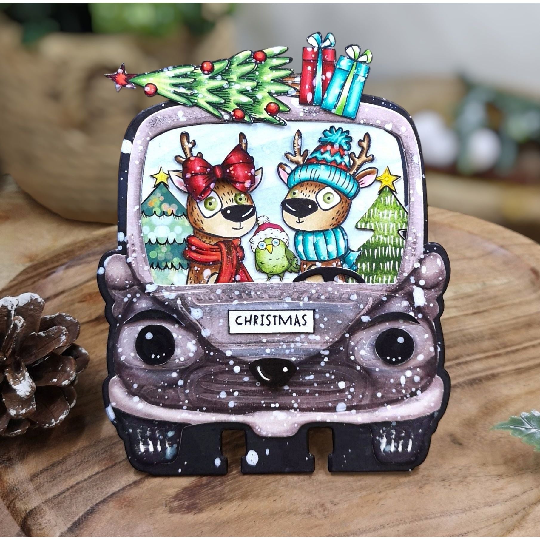 AALL & Create Rein It In A7 Clear Stamps 1309 car 1