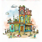AALL & Create Roofline Friends A5 Clear Stamp Set 1304 assembled