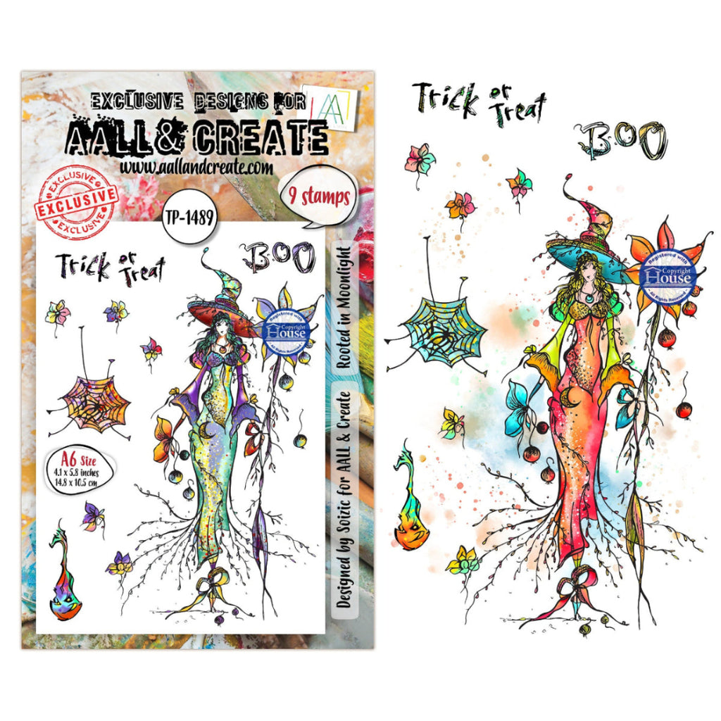 AALL & Create Rooted in Moonlight A6 Clear Stamp Set 1489