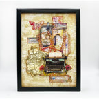 AALL & Create Rose Reverie Ephemera Die Cuts 80 typewriter