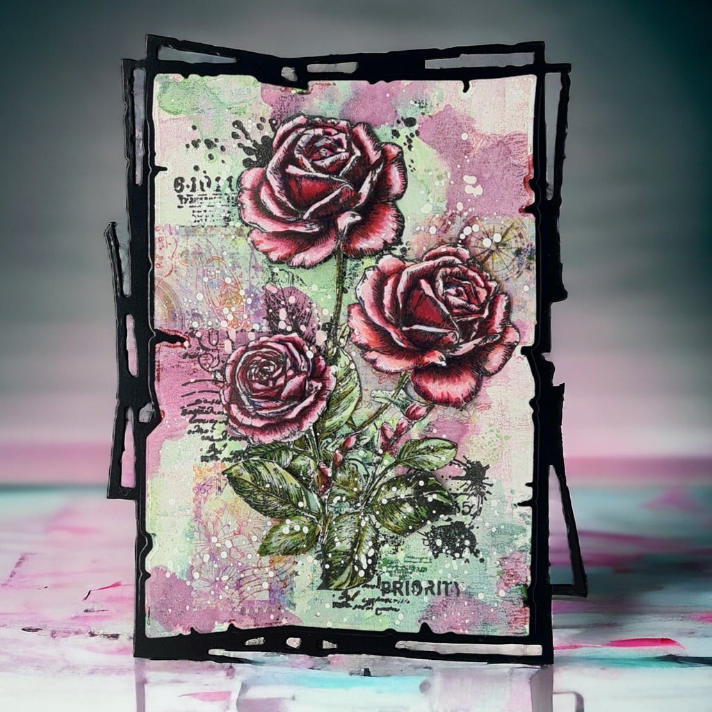 AALL & Create Rosey Daze A6 Clear Stamps 1251 roses
