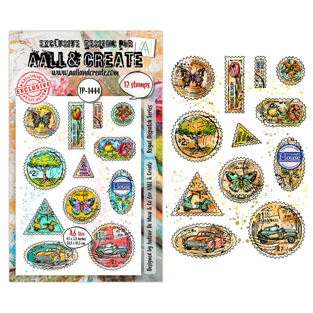 AALL & Create Royal Dispatch Series A6 Clear Stamp Set 1444