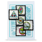 AALL & Create Royal Dispatch Series A6 Clear Stamp Set 1444 scooter