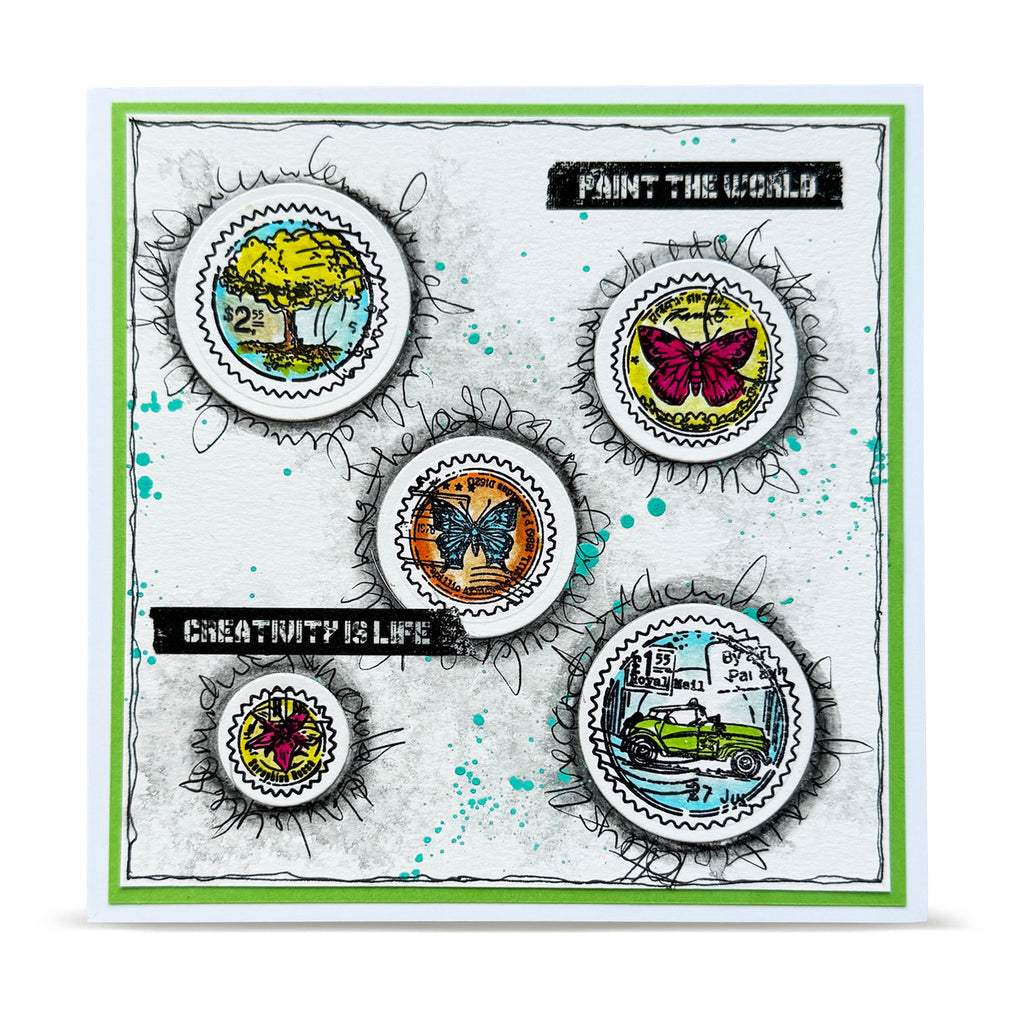 AALL & Create Royal Dispatch Series A6 Clear Stamp Set 1444 tree