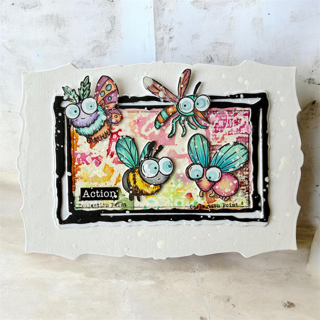 AALL & Create Royal Frames Dies di-130 moth bee mosquito bug action card  