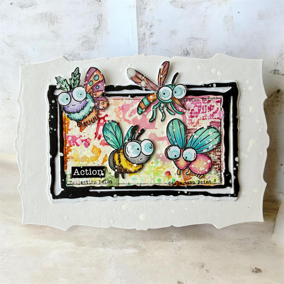 AALL & Create Royal Frames Dies di-130 moth bee mosquito bug action card  